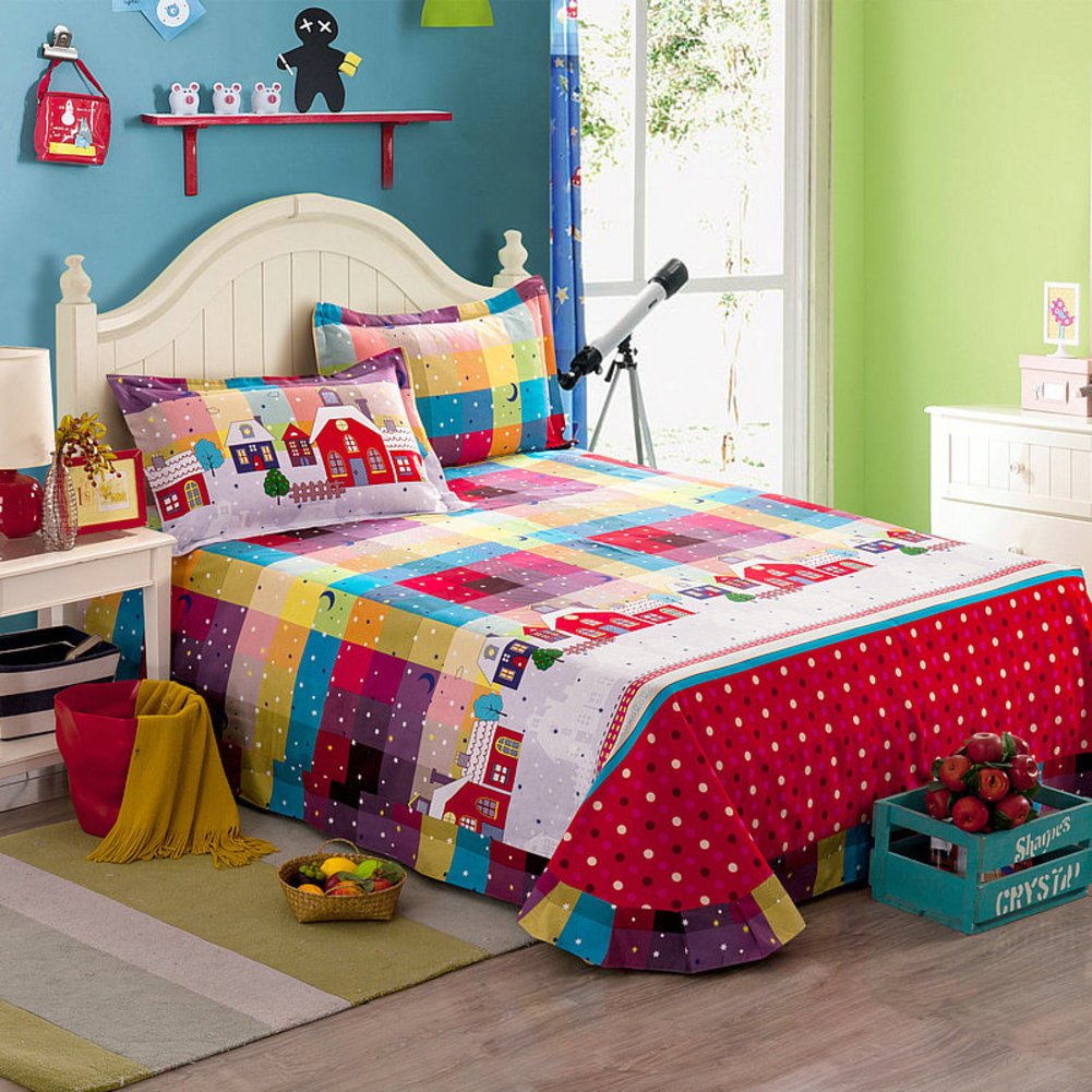 Feuilles de coton grand format drap de lit rembourré 270x245cm