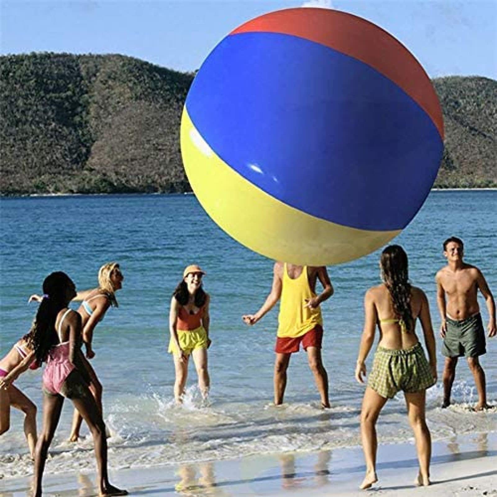 Gigantische Opblaasbare Bal, 32/40/47/60/79 Inch Jumbo-formaat Strandballen Opblaasbaar Opblaasbaar Paneel Strandbal Strandballen Voor Kinderen, Gigantische Strandbal Voor Pool Party Beach Verjaar