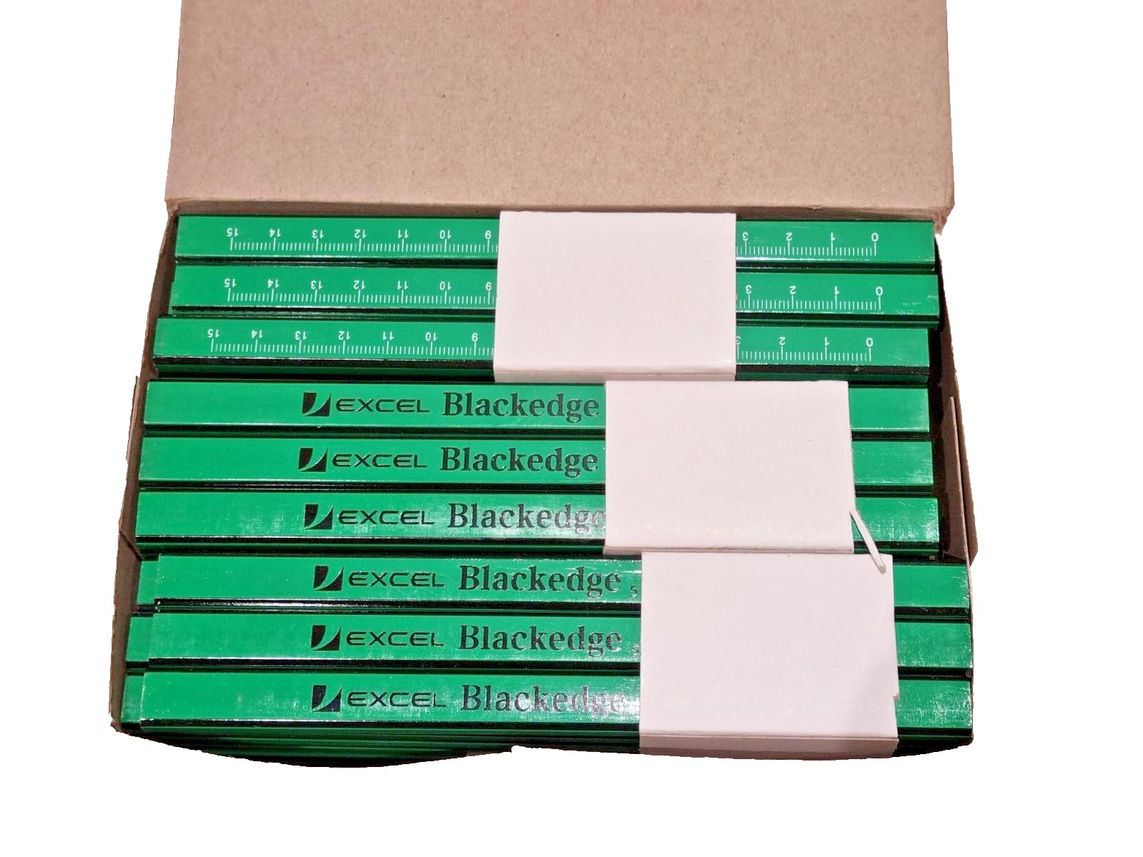 EXCEL Blackedge 72 Carpenter Pencils with Scale Marking, unsharped for Carpenters Craftsmen - Image 2