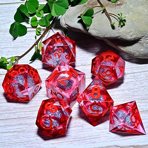 Miniatura 5 de Juego de dados de metal D&D, juego de dados poliédricos de dragón y Calabozo para juego de rol (Dungeon and Dragon) y juego de dados esmaltados D&D