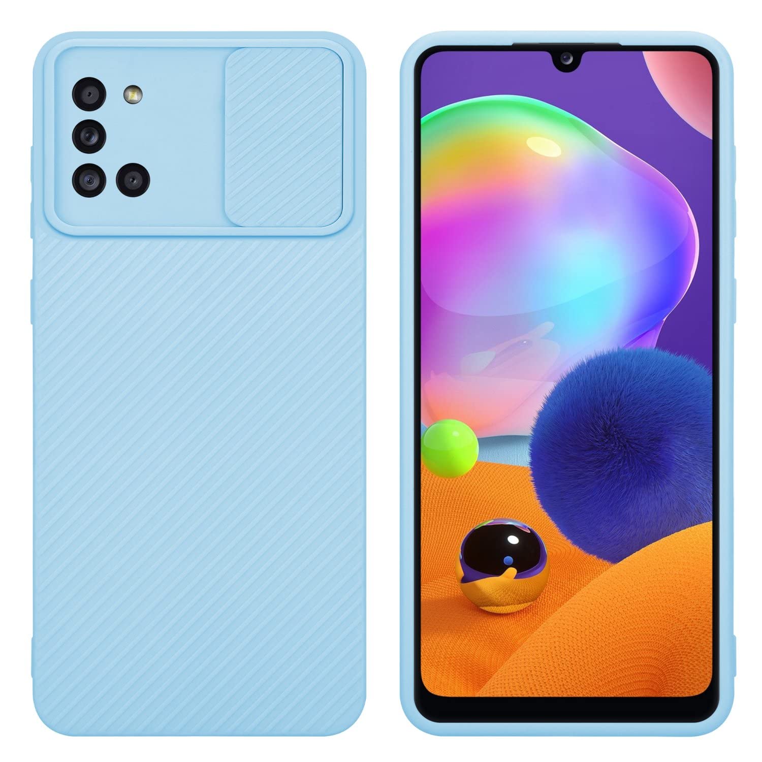 Cadorabo Cover Per Xiaomi Redmi 10 In Bonbon Viola - Custodia TPU Morbida Con Protezione Fotocamera