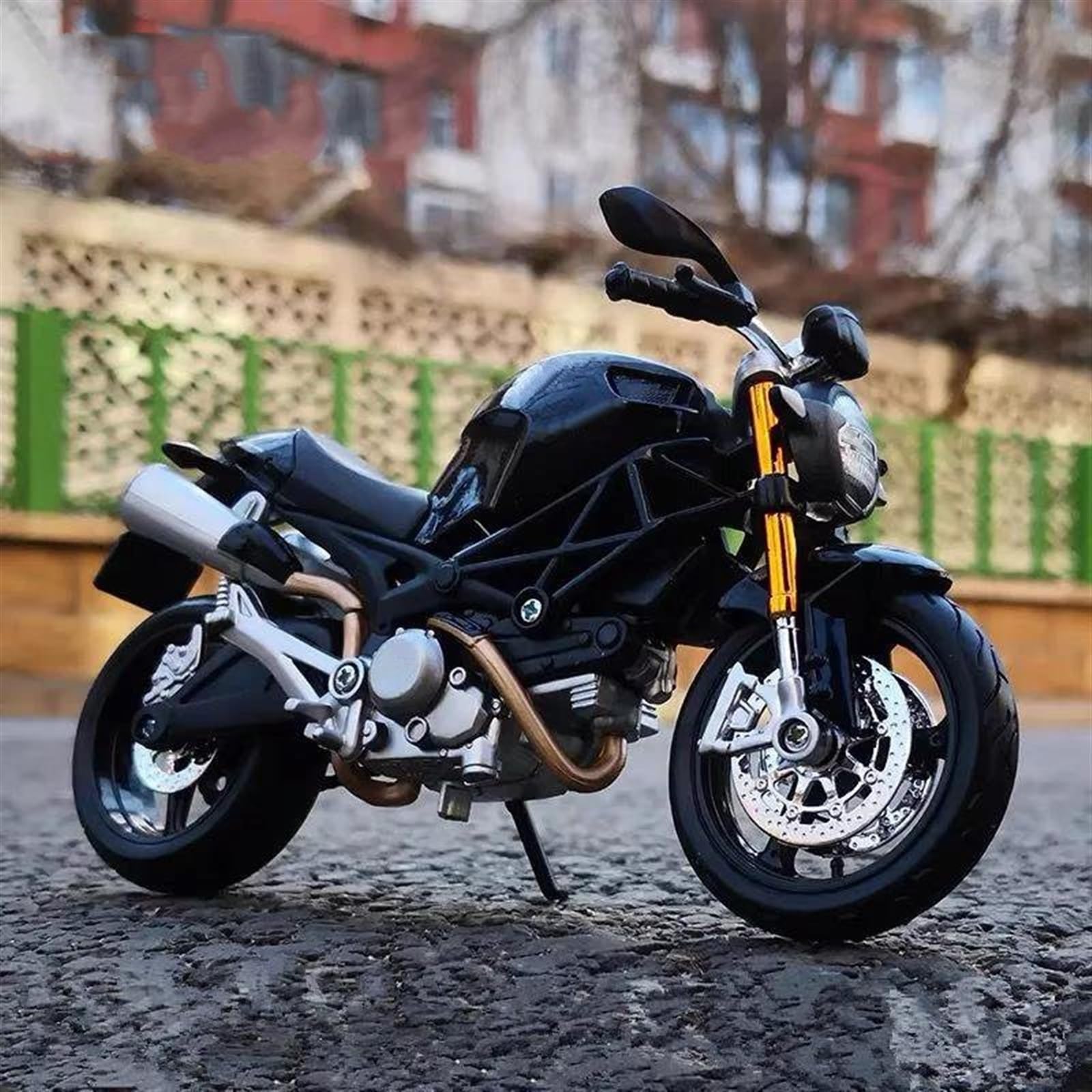 SEYXF Motorbike Toy 1/12 for Ducati Monster 696 Motorcycle Model Diecast Metal Simulation Toy Gift(A with Retail Box)