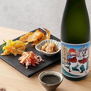 新年に贈る 2026年 午年 干支ラベル 日本酒720ml×清酒漬け珍味4種セット 年末年始 新年の挨拶 乾杯 お祝い酒