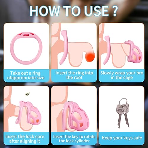 Miniatura 4 de Nueva ergonomía BDSM Chastity Cage Juguetes sexuales para adultos, nuevo mejorado incrustado pequeño bloqueo núcleo pene bondage dispositivo de