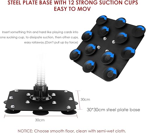 Miniatura 4 de Bolsa de boxeo Reflex 2023 con altura ajustable, fuerte y duradero, resiste golpes duros para adultos y adolescentes