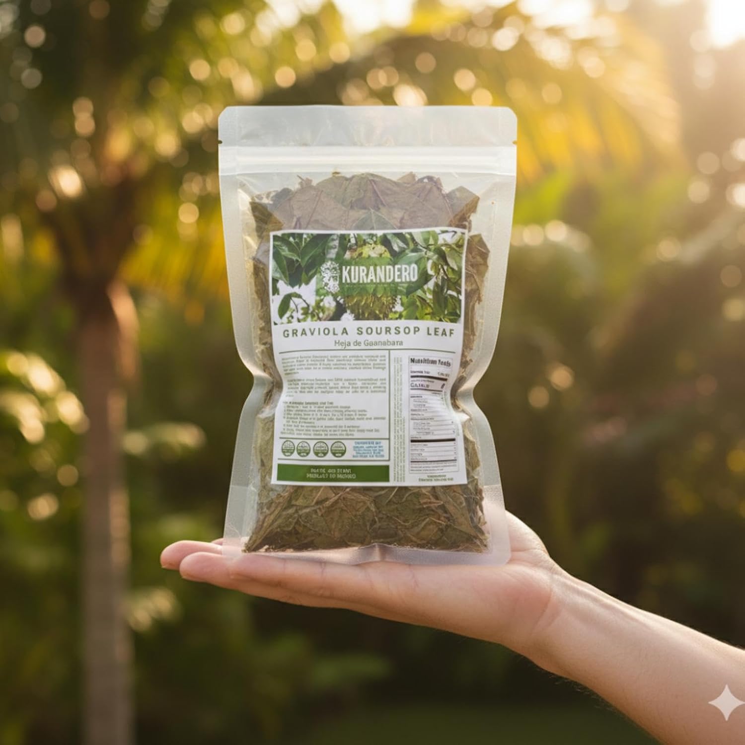 KURANDERO Graviola Soursop Leaf Tea (Hoja de Guanabana) – 4 oz (113g), Over 300 Whole Leaves – Premium 100% Natural Dried Leaves – Product of Mexico – Vegan & Farm-Grown - Image 3