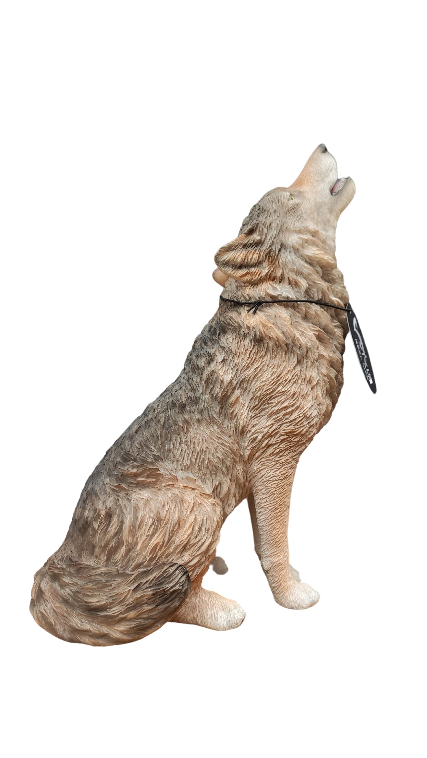 Vivid Arts Real Life Like Sitting Wolf - XRL-SWOL-D