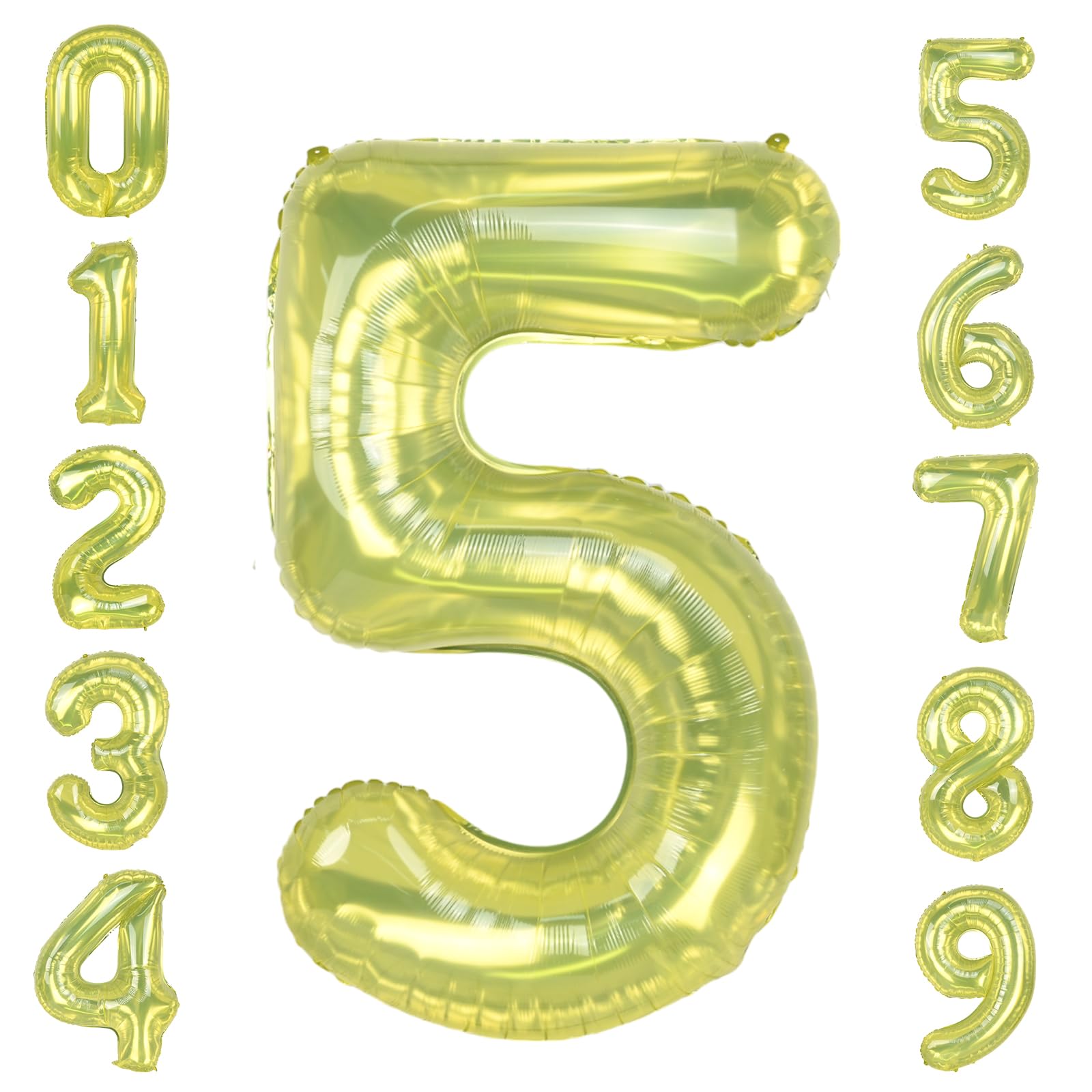 Amazon | GRESATEK バルーン 数字 風船 誕生日 黄色 40インチ 大きい