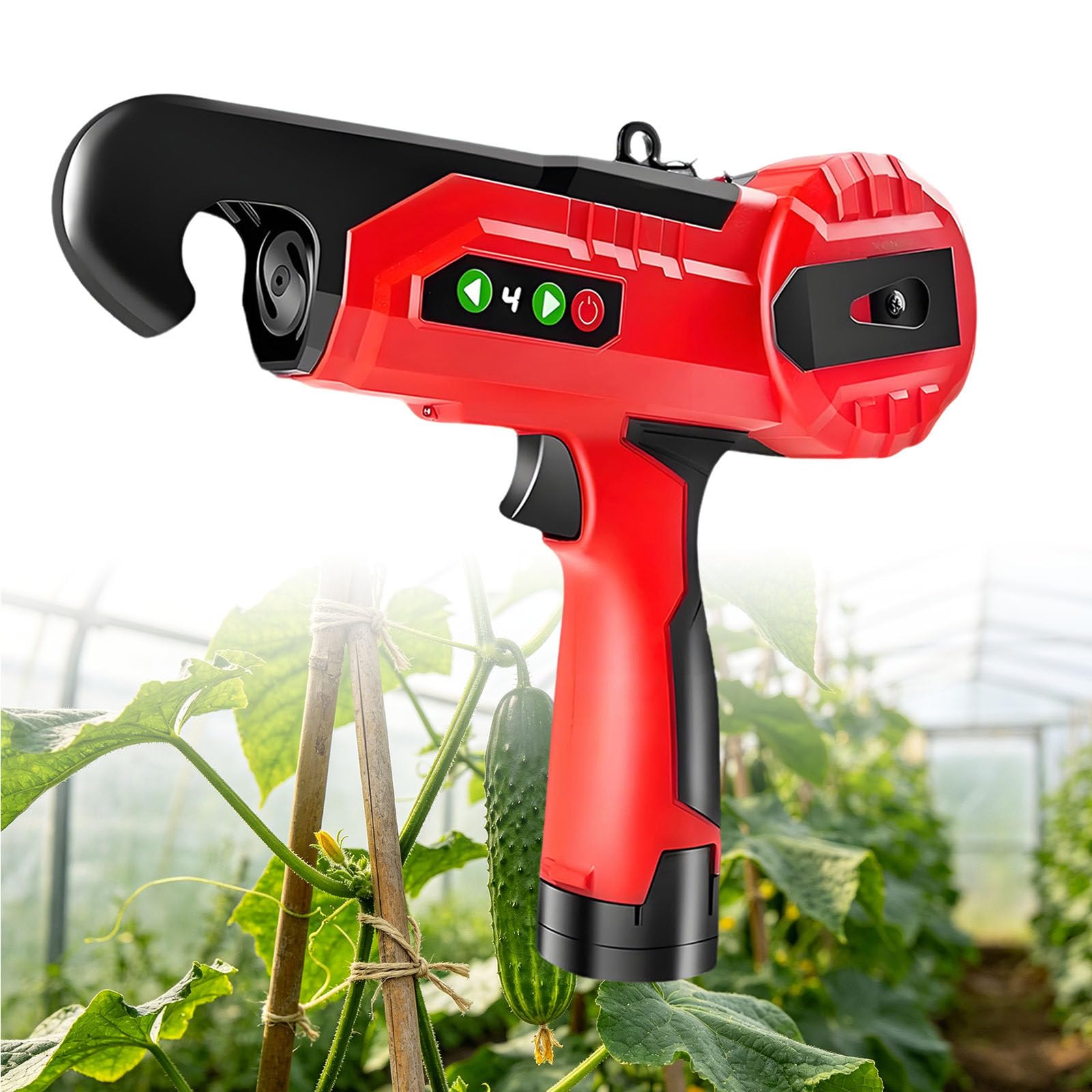 Ymnogjie Multicolor Cordless Electric Plant Tying Machine,4 Speed Adjustment,Grapes Cucumbers Vine Twist Binding Tool,Maximum 25 Mm Binding Diameter For Agriculture,Vegetables