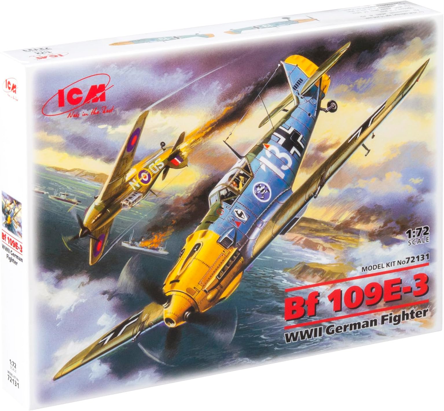 ICM 1:72 - Messerschmitt Bf 109E-3 WWII German Fighter