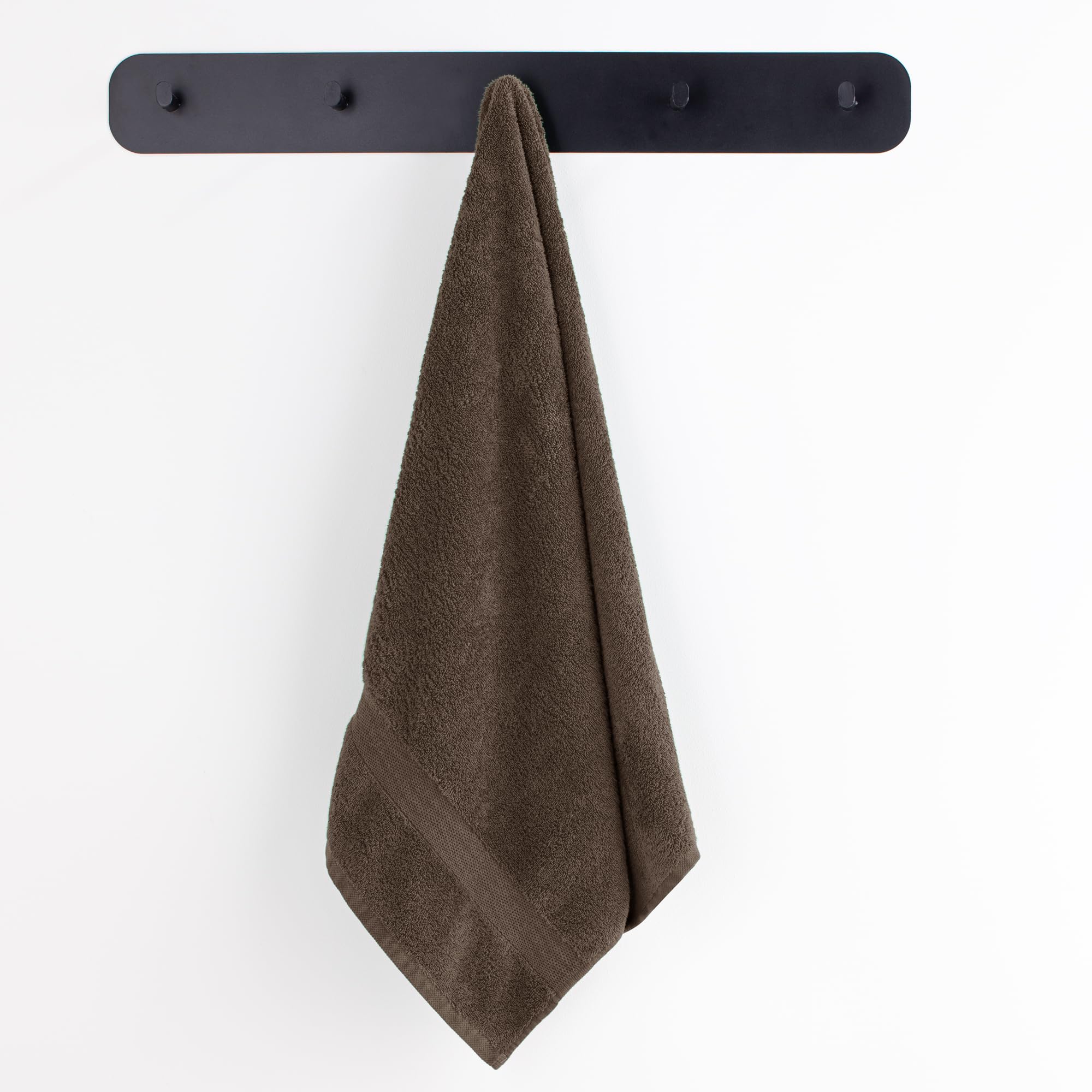 DecoKing Set di 10 asciugamani in cotone di qualità 525 g/m², 4 asciugamani per ospiti 30 x 50 cm, 4 asciugamani da 50 x 100 cm e 2 teli da bagno 70 x 140 cm, marrone noce, assorbenti
