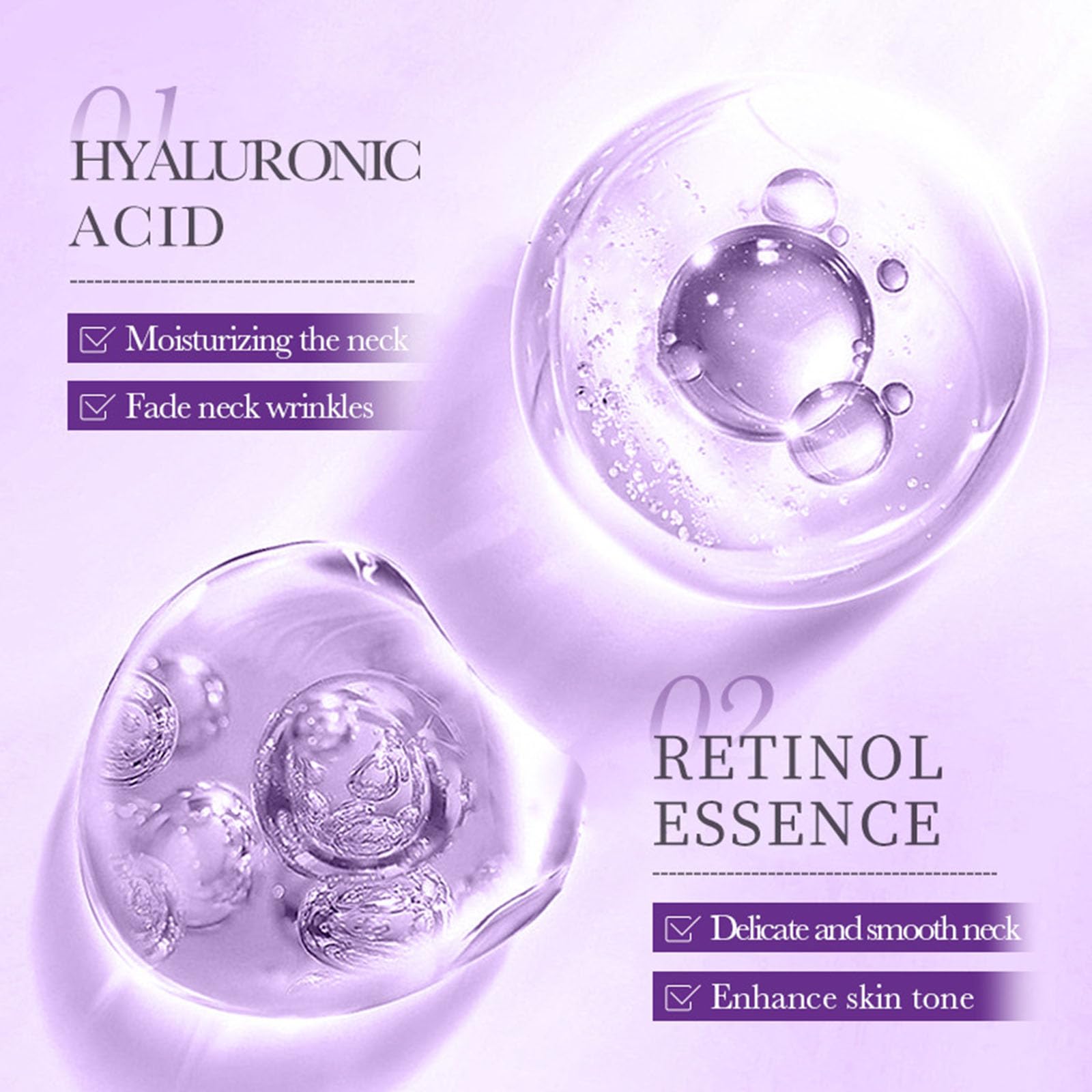 Collagen Firming Lifting Neck Cream Neck Firming Cream with Roller Neck Creams for Firming Roller Anti-Wrinkle Hydrate and Soften Skin Enhance Skin Tone Spa Level Neck Care 110ml - Image 3