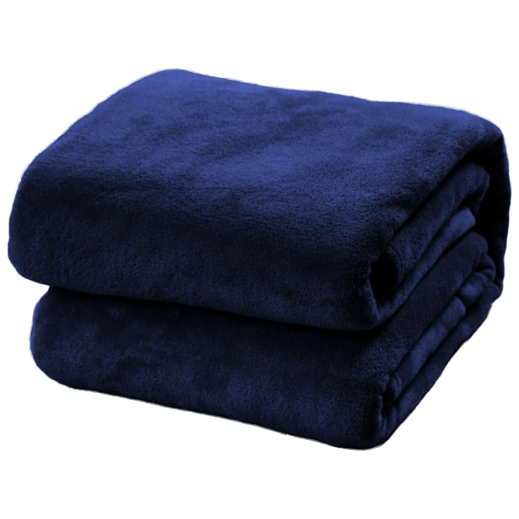 Jeté de canapé 150x235 couverture d'hiver en flanelle respirante bleu marine