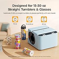 Vista 2 de HTVRONT Prensa de Calor Automática para Vasos - Máquina Prensadora de Calor para Vasos A200, Presión Ajustable y Accesorio de Placa de Calor