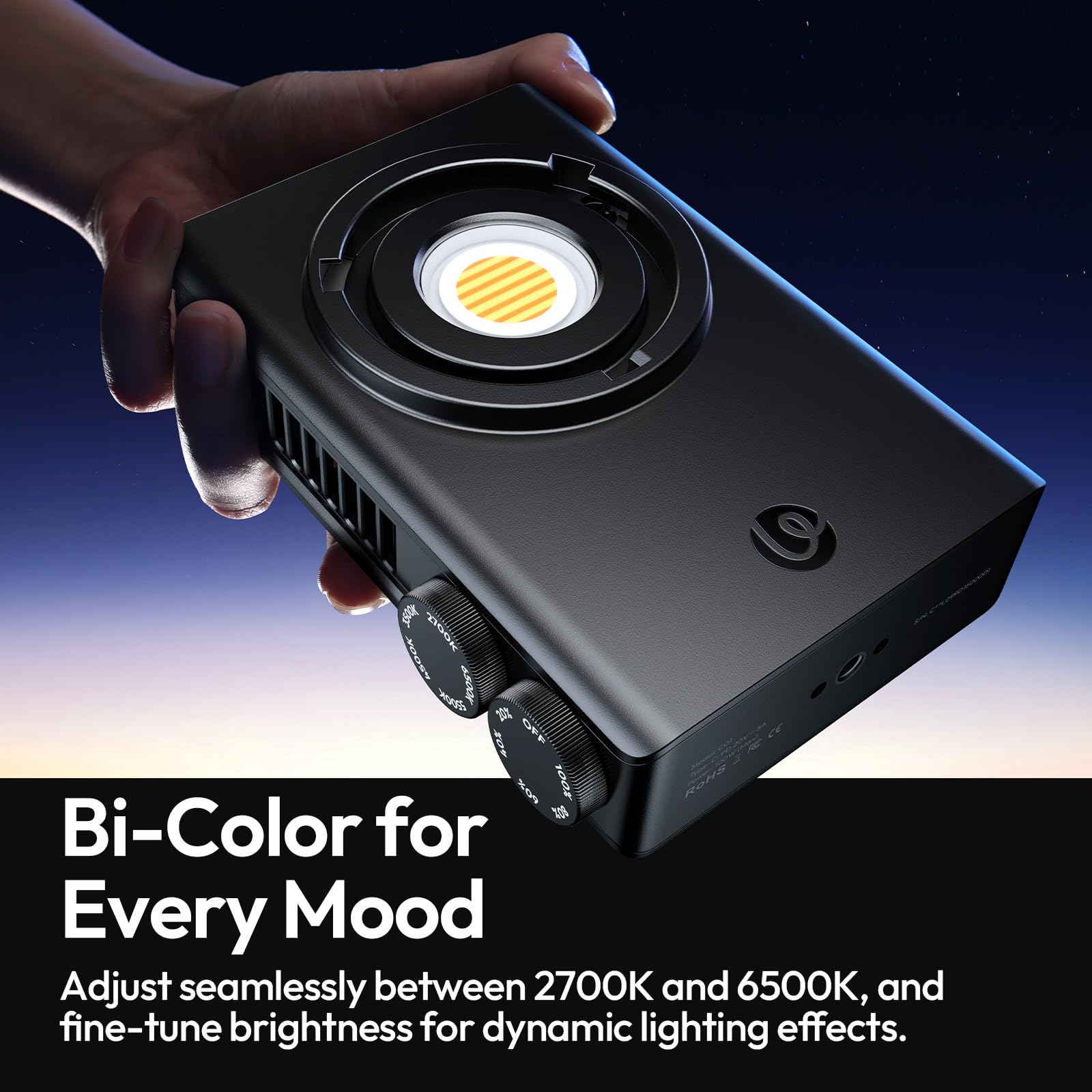Amazon.co.jp: Ulanzi C01 100W COBライト - PD3.0電源、LEDビデオ