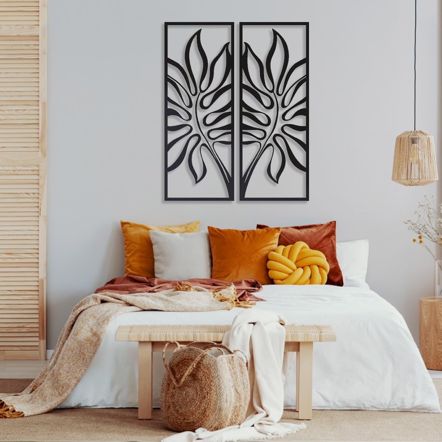 Palm Leaf Wall Art, Palm Leaf Art, Palm Leaf Decor