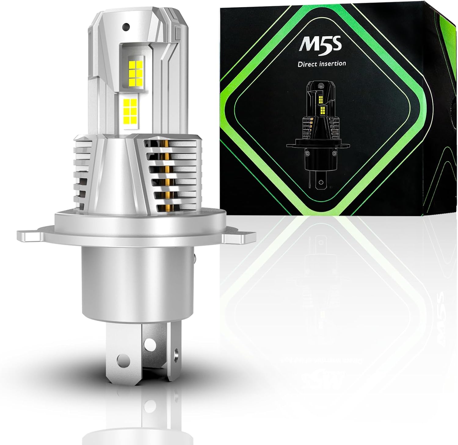 H4 Headlights for Kawasaki, Honda, Yamaha, Suzuki Headlight Assembly HB5 Factory Replacement, 1-PACK