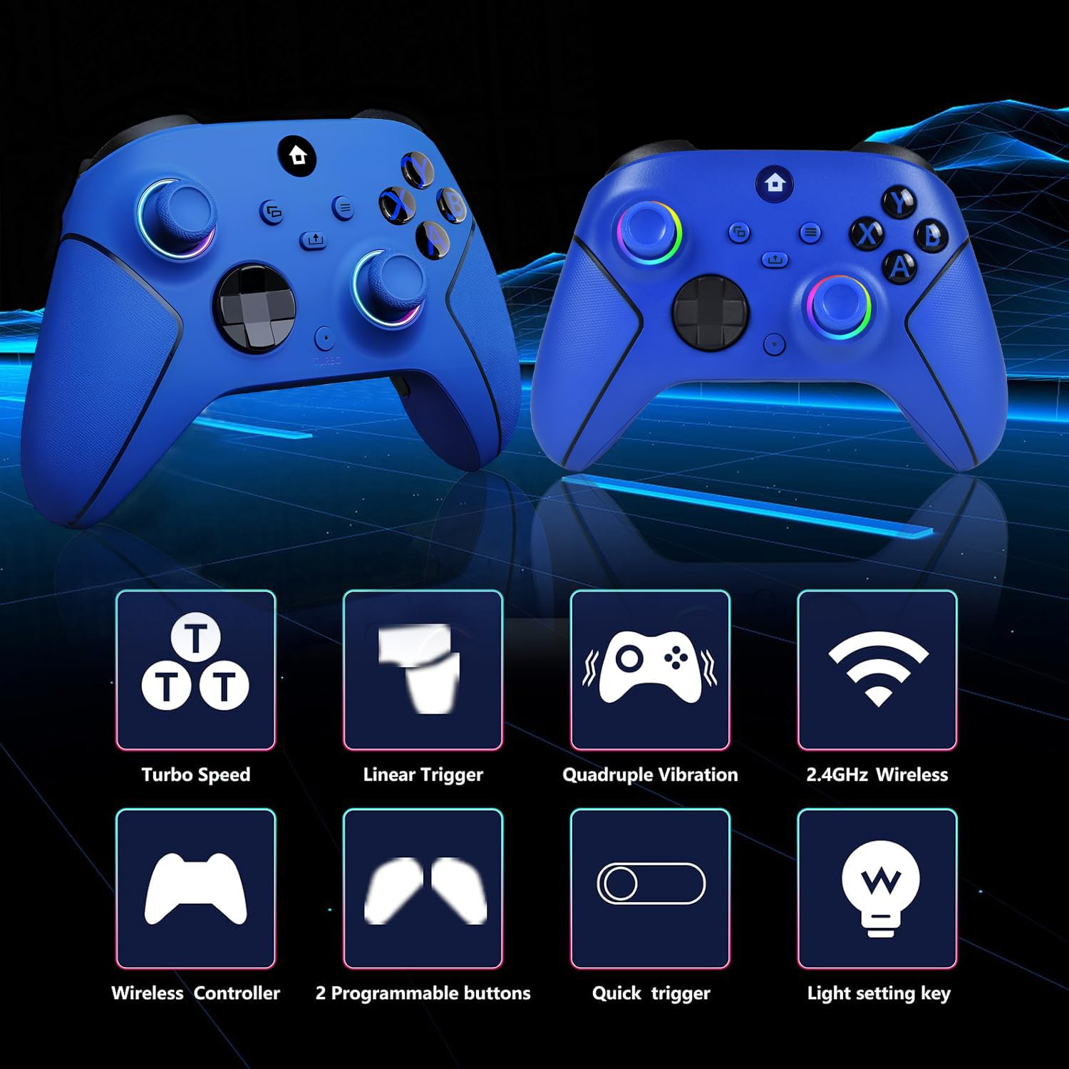 Lampelc Manette Xbox One, manette sans fil Xbox Series X & S/Xbox One/Elite/Windows 7/8/10