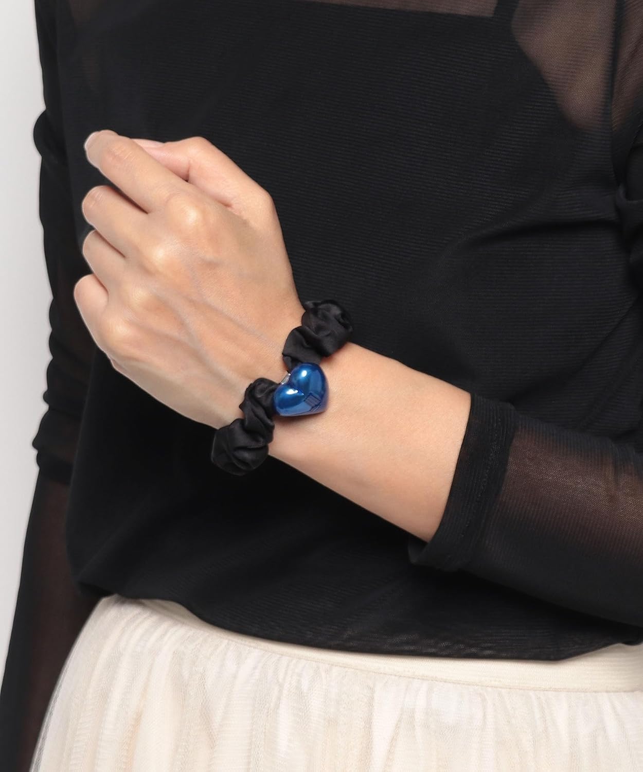 [ランバンオンブルー]ハートモチーフ シュシュ LATH0761 B2