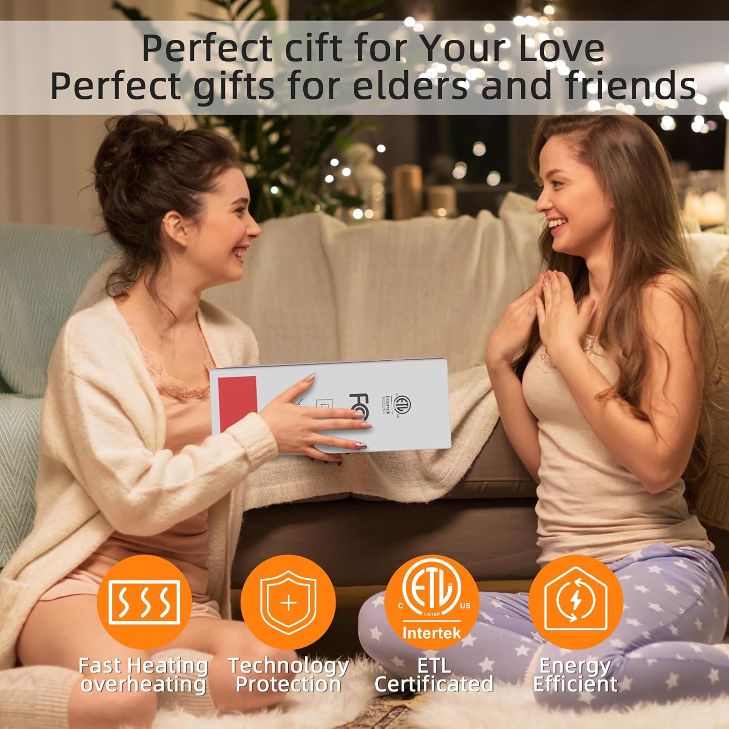 Heated Blanket Wearable Shawl, Electric Heated Wrap Poncho Shawl 50 x 70 Inch with Pockets for Adult, Warm Sherpa Heating Throw with 3 Heating Levels & Multi Time Settings - Image 7