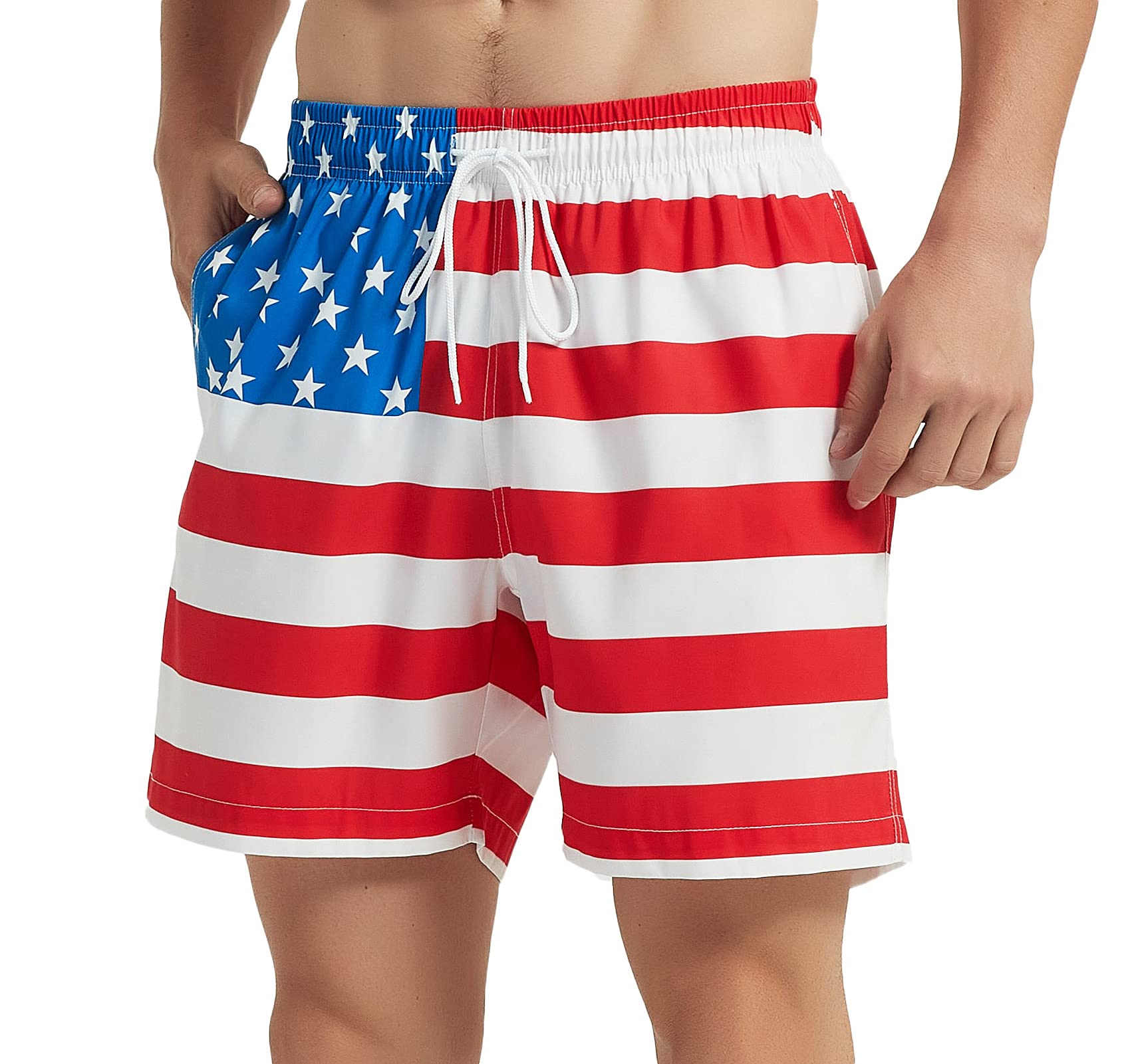 madhero Men's Swim Trunks Short Bathing Suit with Mesh Lining Swimming Shorts-picture-11