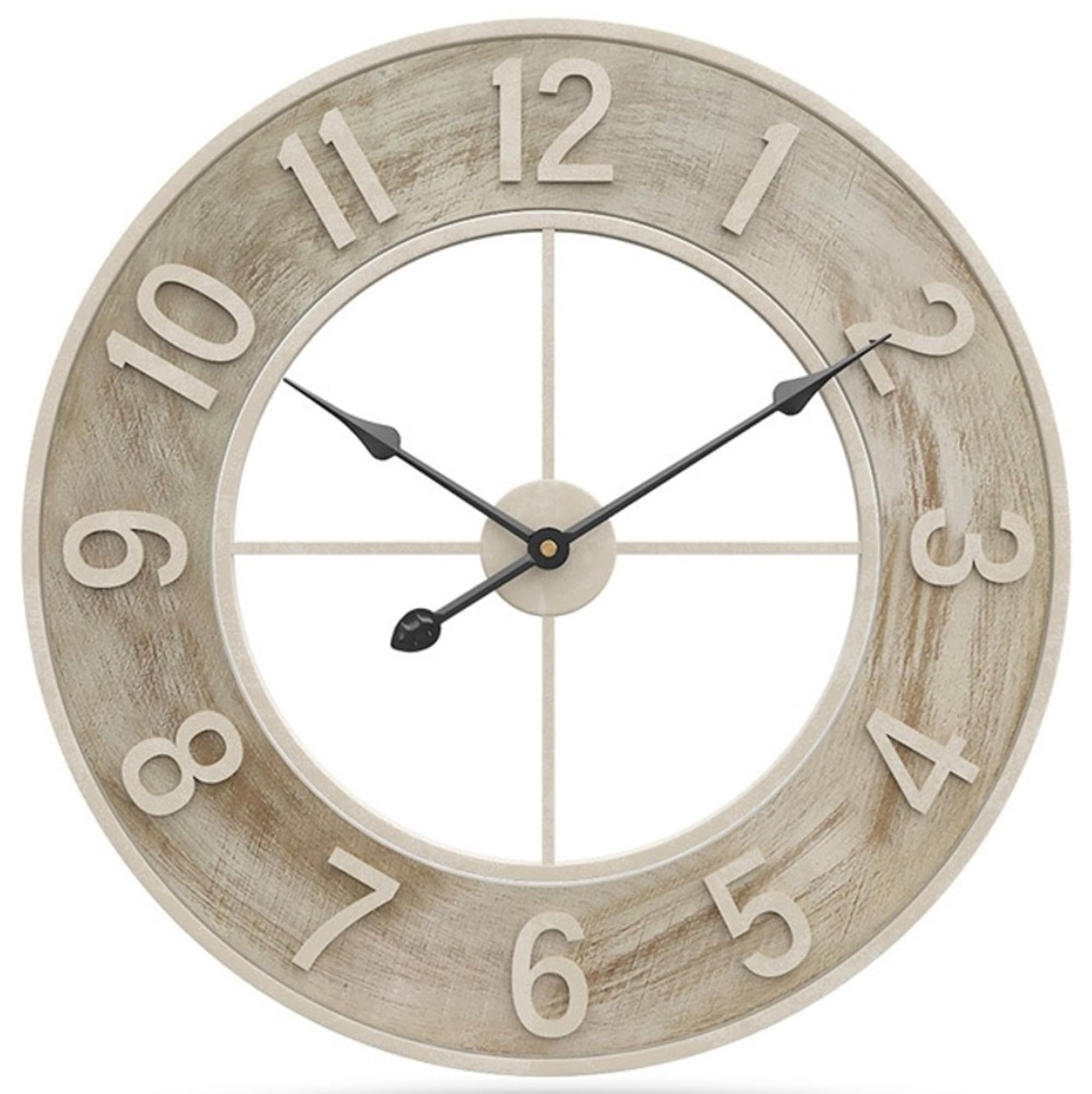 Orologio Da Parete GMMH 60 Cm In MDF – Design Moderno Paris London – 30x60x3 Cm, Silenzioso, Per Cucina E Soggiorno