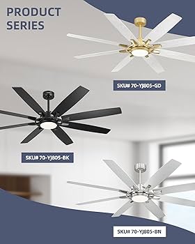Amazon.com: YOUKAIN 70inch Large Ceiling Fans with Lights