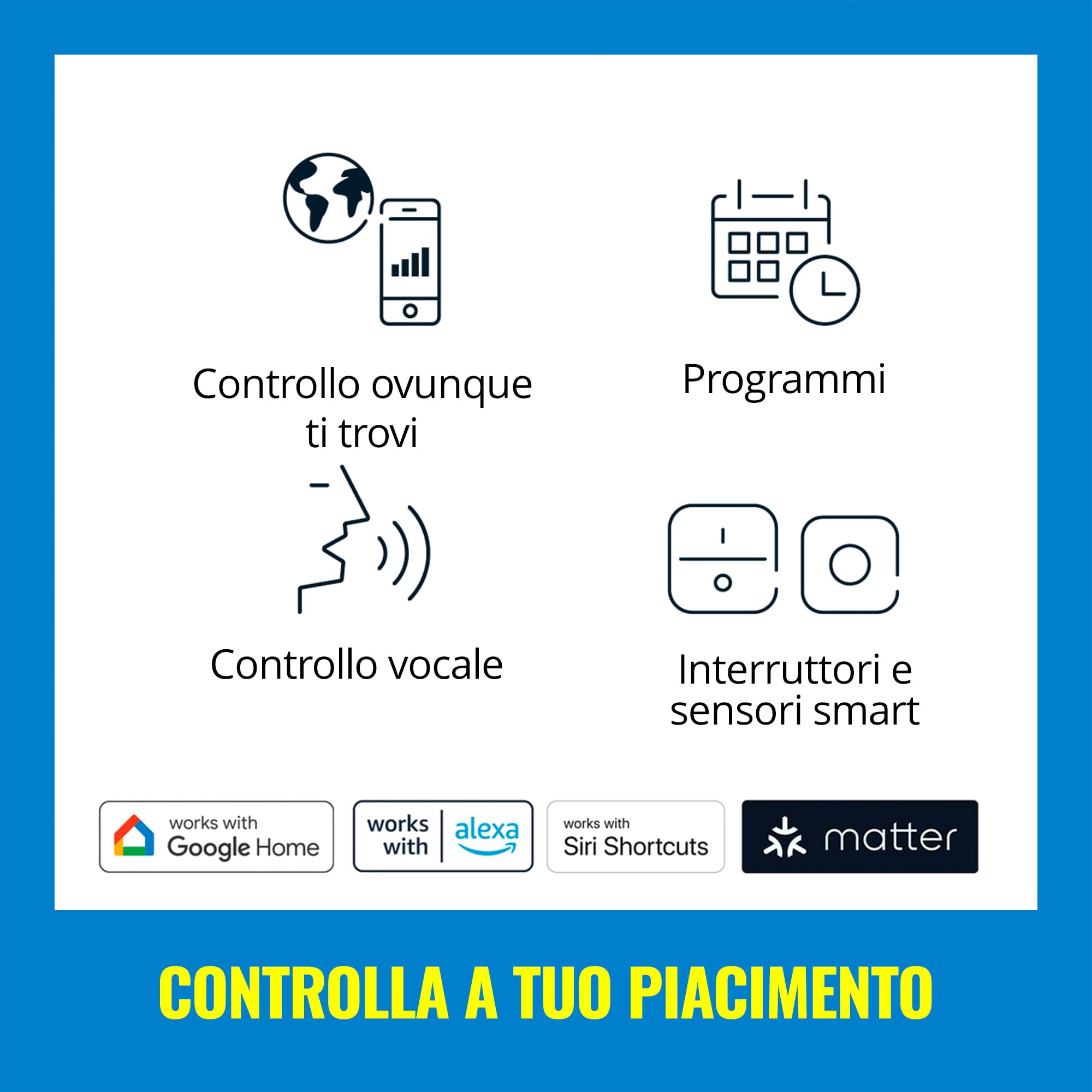 WiZ Lampadina Candela Smart LED WiFi, Luce Bianca e Colorata, E14, 40W, Tecnologia SpaceSense, Controllo Vocale (Alexa, Apple HomeKit, Google Home), confezione da 4