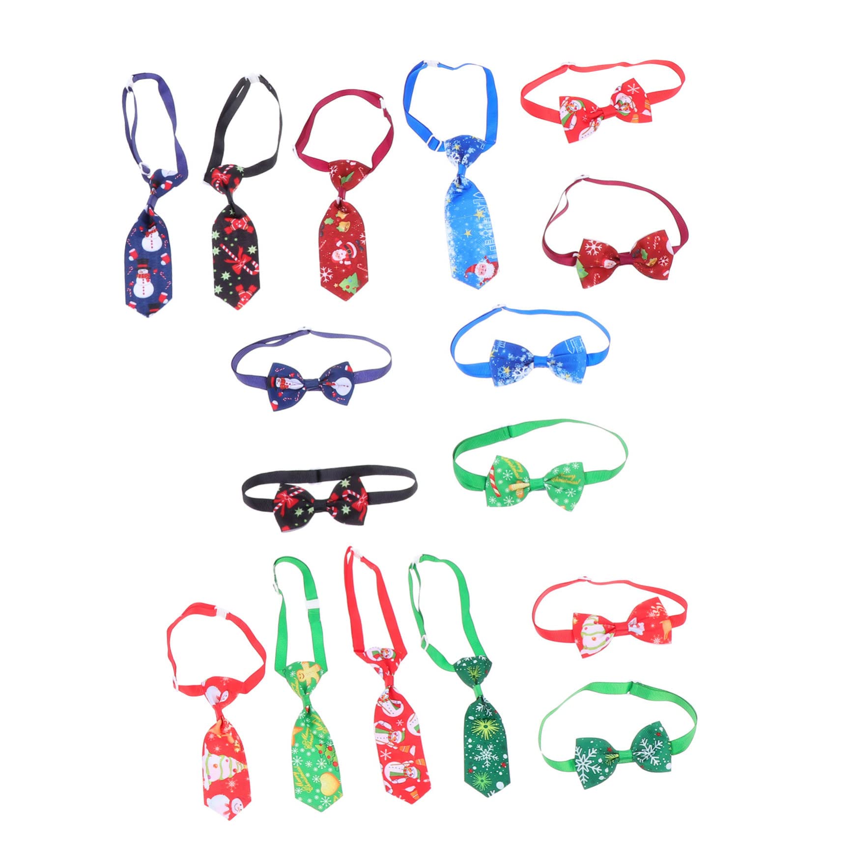 Accessoires de Noël pour animaux avec nœuds réglables chiens chats pour fêtes