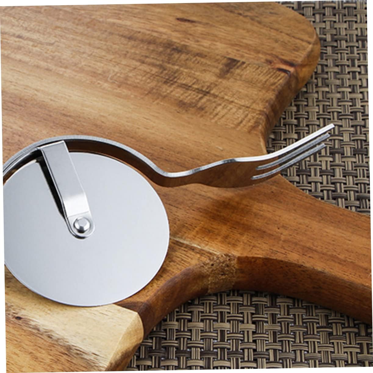 Pizza Cutter Pizza Wheel Cutter Pie Baking Pizza Steel Cake Shovel Pizza Cutting Tools Pizza and Fork