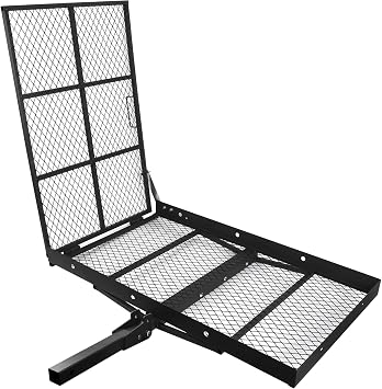 Folding Wheelchair Scooter Carrier Rack 250KG Medical Rack Ramp Hitch Mount, 48 * 27 * 42 inch