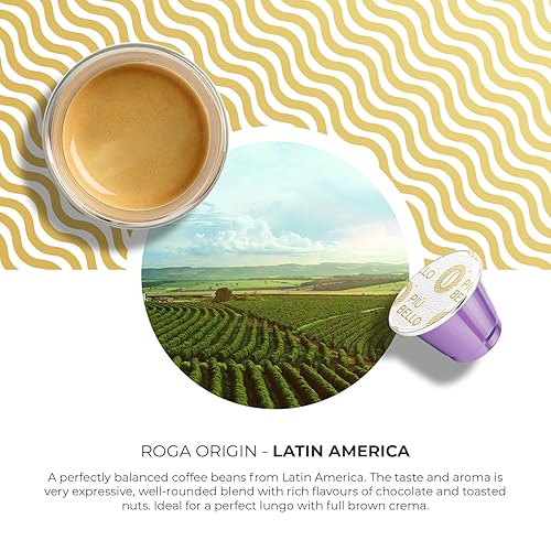 Miniatura 5 de Piu Bello Cápsulas de café  Paquete de cápsulas compatibles con máquina Nespresso (original), sabor rico y equilibrado, fuerte sabor a espresso