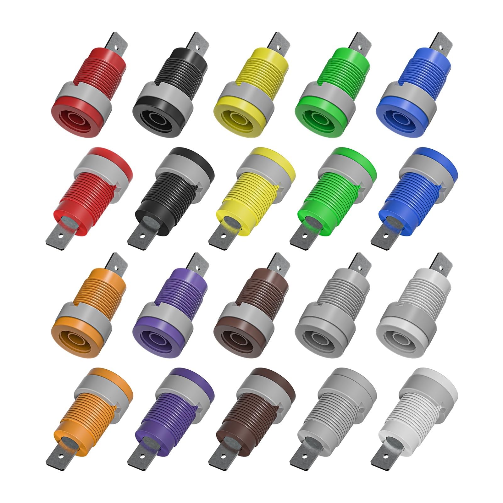 Amazon.com: Cleqee P40018A 4mm Banana Female Jack Panel Mount