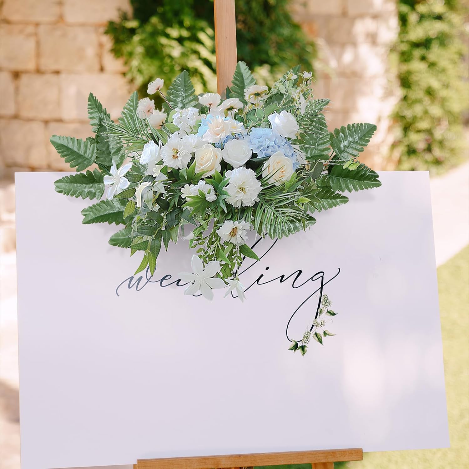 XONOR Artificial Silk Leaf Fern - Artificial Fern Leaves Stem Faux Greenery Plant for Cemetery Grave Headstone Wedding Home Garden Decoration (100Pcs, Dark Green)