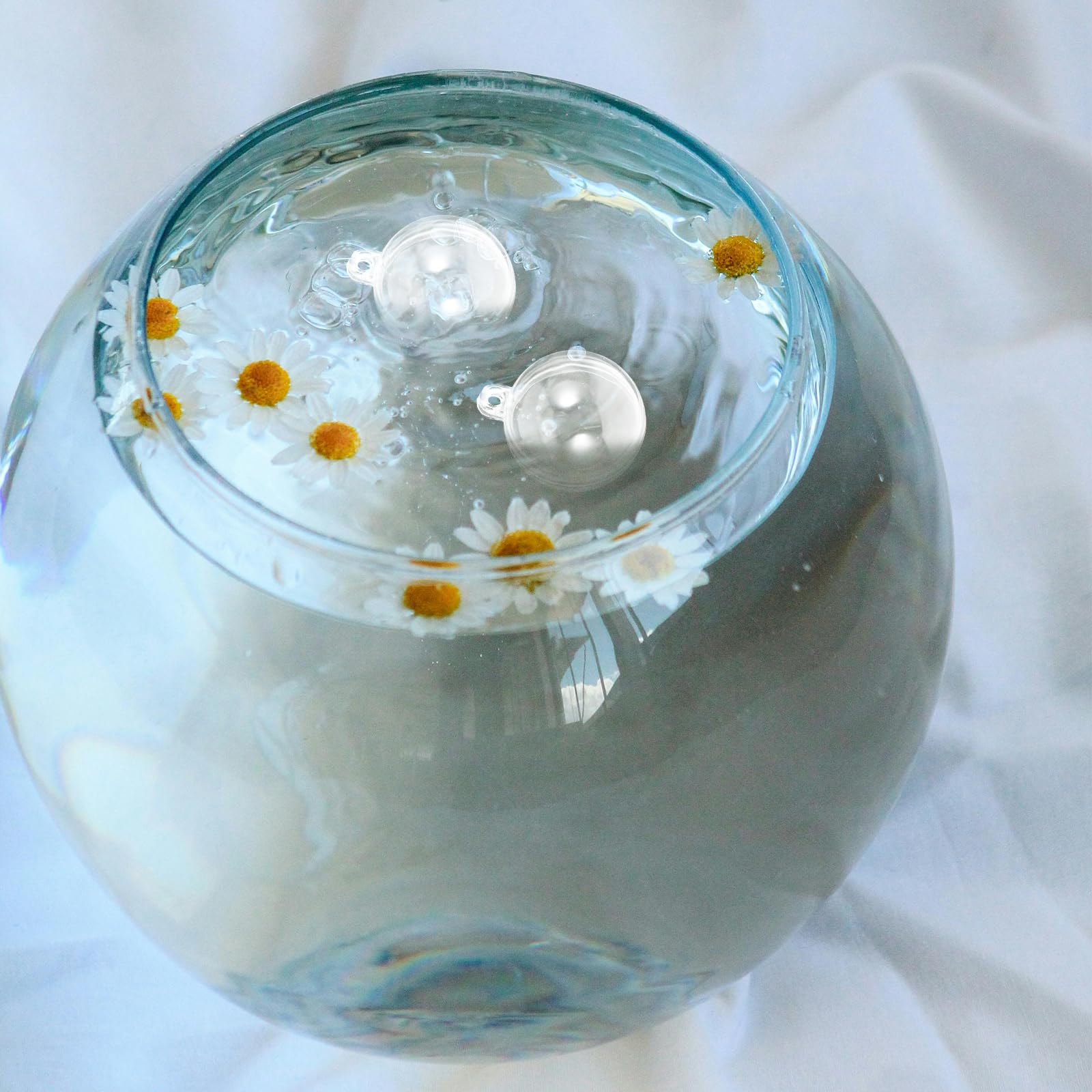 Toddmomy 10pcs Fish Tank Float Fillable Ornament Ball Party Decoration Clear Plastic Ornaments Hanging Ball Ornaments Aquarium Floating Ball Fillable Ball Ornament Plastic Ornaments Balls - Image 3