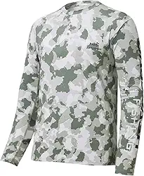 Camisetas masculinas de pesca camuflada FPS 50+, manga comprida, secagem rápida, camisetas leves para caminhadas ao ar livre, caiaque FS37M