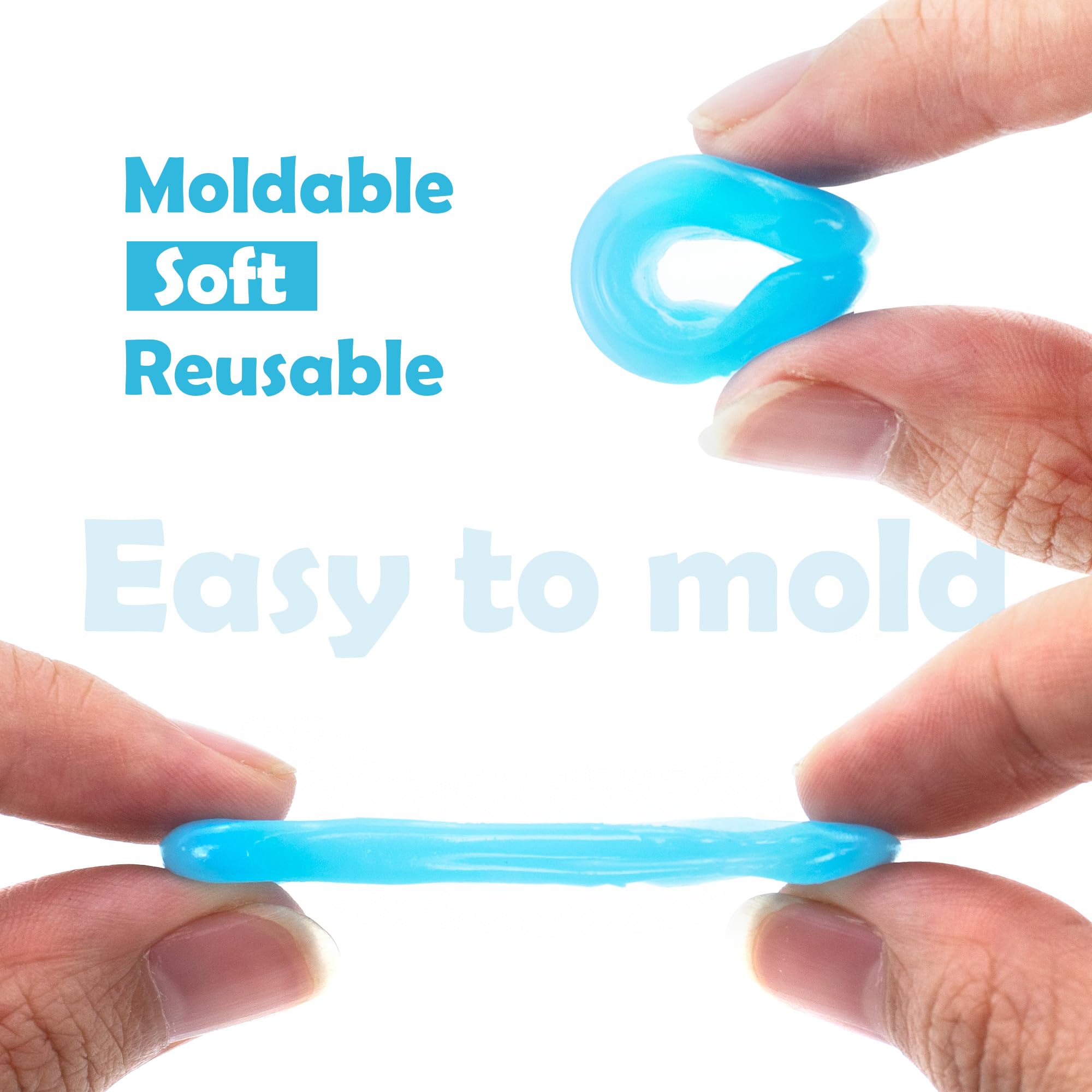 BlingKingdom 4 Pairs Moldable Silicone Ear Plugs - Blue — Amazon image 5