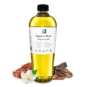 HalalEveryDay Egyptian Musk Perfume Body Oil, Long-Lasting, 8 oz