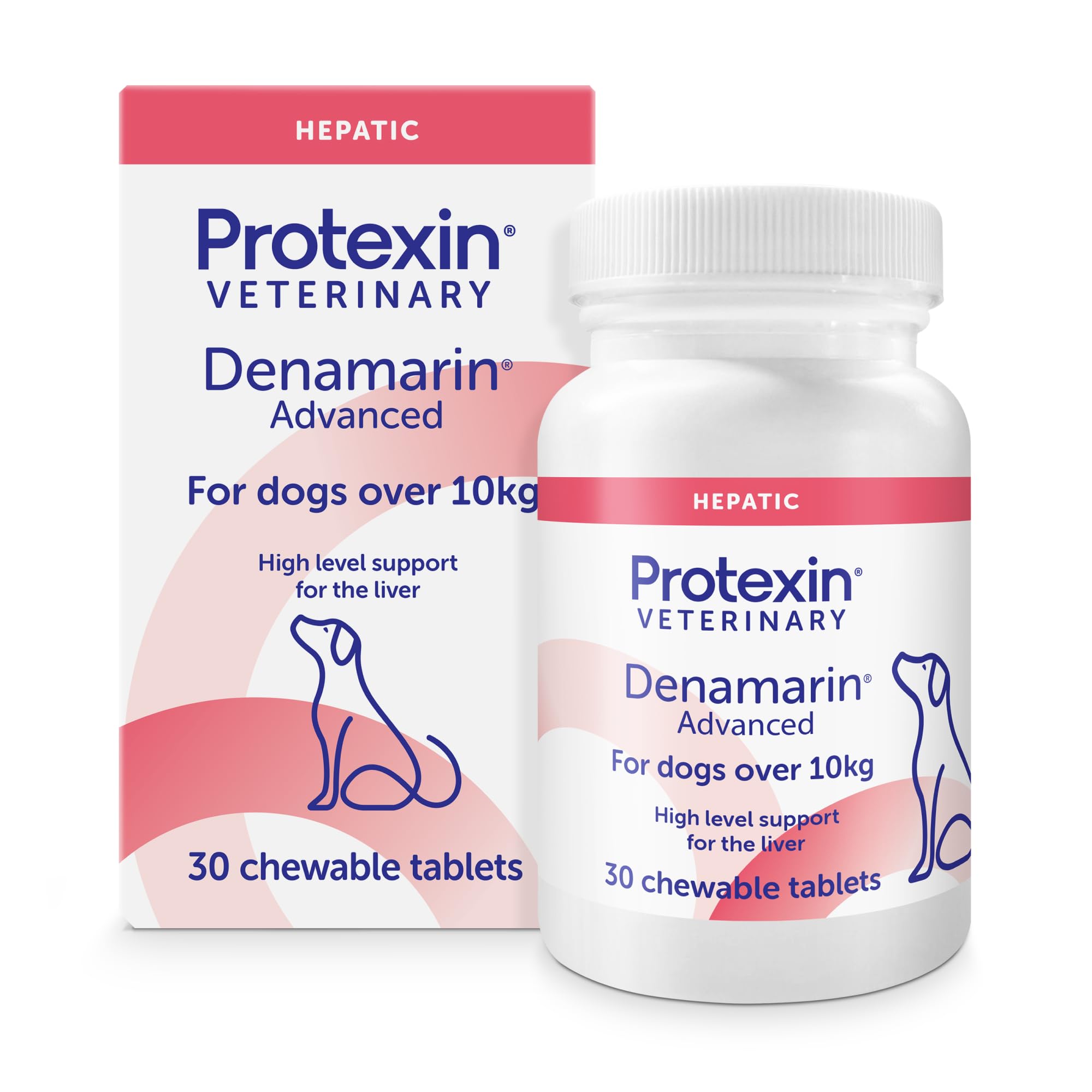 Protexin Veterinary Denamarin Advanced for Dogs Over 10kg, Antioxidant & Liver Support Tablets