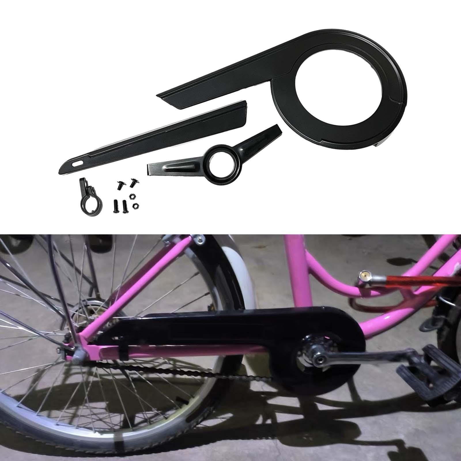 kowaku Copricatena Retrattile per Bicicletta 40-44T, copricatena, copricatena, Nero