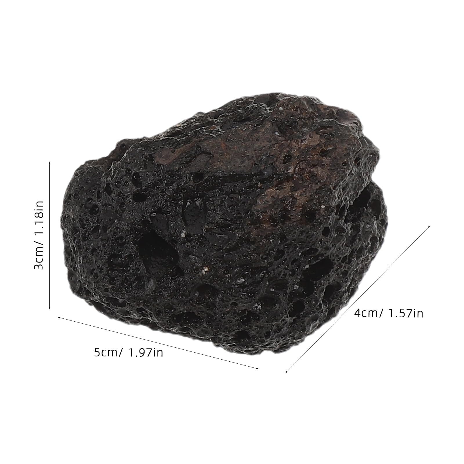Artibetter Sable de Fond en Pierre Ignée Noire Naturelle pour Aquarium, Stable et Favorisant la Croissance des Racines, Adapté aux Crevettes et Bettas, Paquet de 1kg