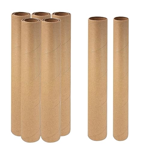 12 PCS Cardboard Tubes for Crafts Two Size, Empty Toilet
