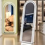 Arch Full Length Standing Mirror with LED Lights, 56