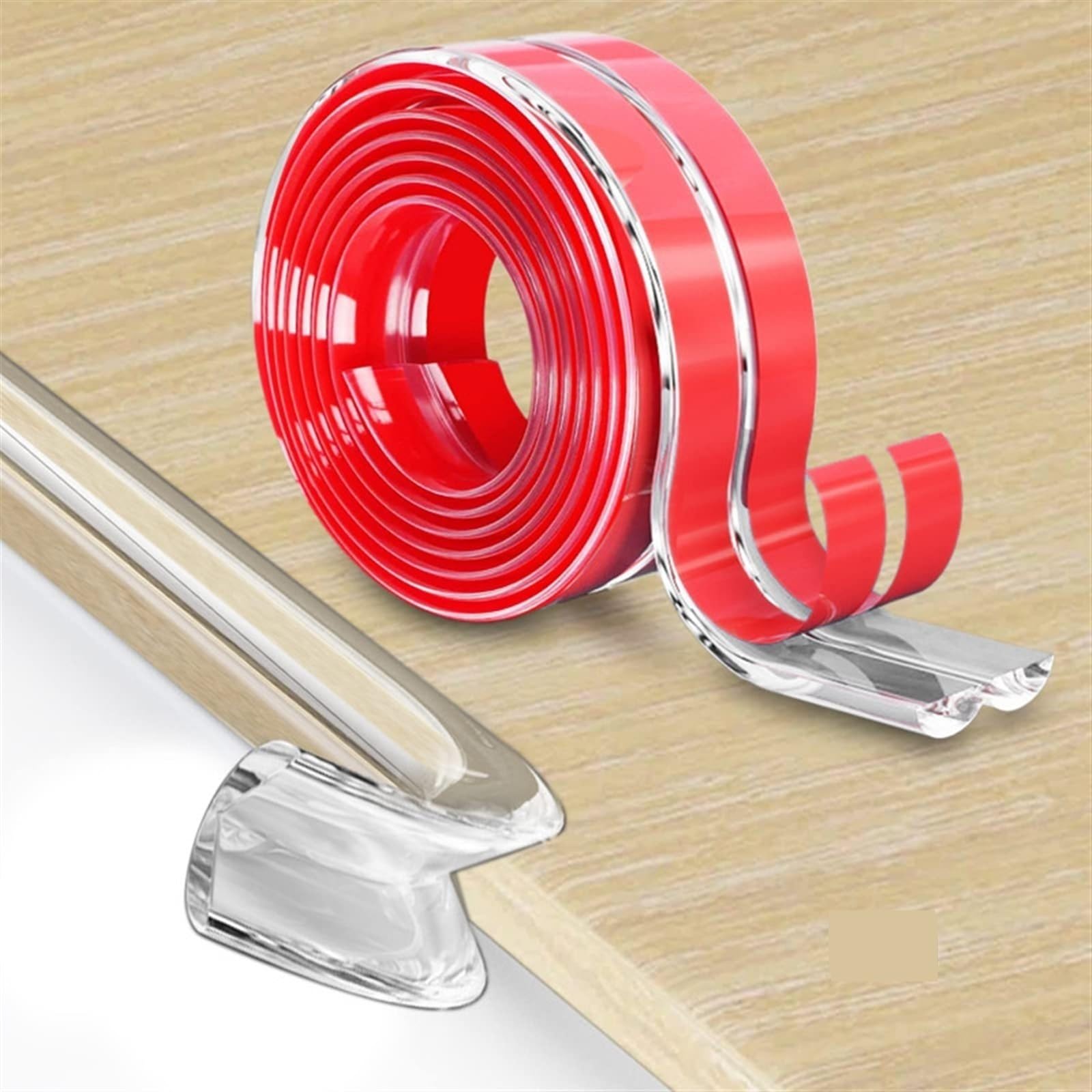MRKU Protectores de Esquinas para mesas, Seguridad, 1/2/3 Metros, Tira Protectora para Muebles, autoadhesiva, Transparente, para niños.