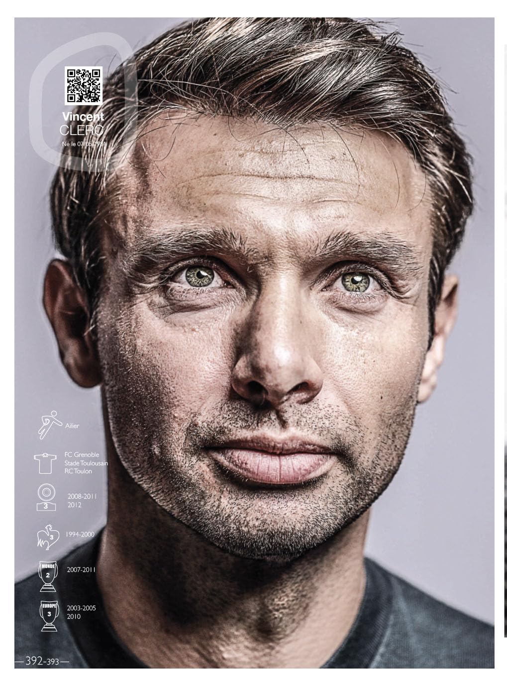 Gueules du Rugby I 2023 Joueurs - Tome 1 | Portraits des Légendes du Rugby Français | Édition Collector avec Interviews Exclusives et QR Codes