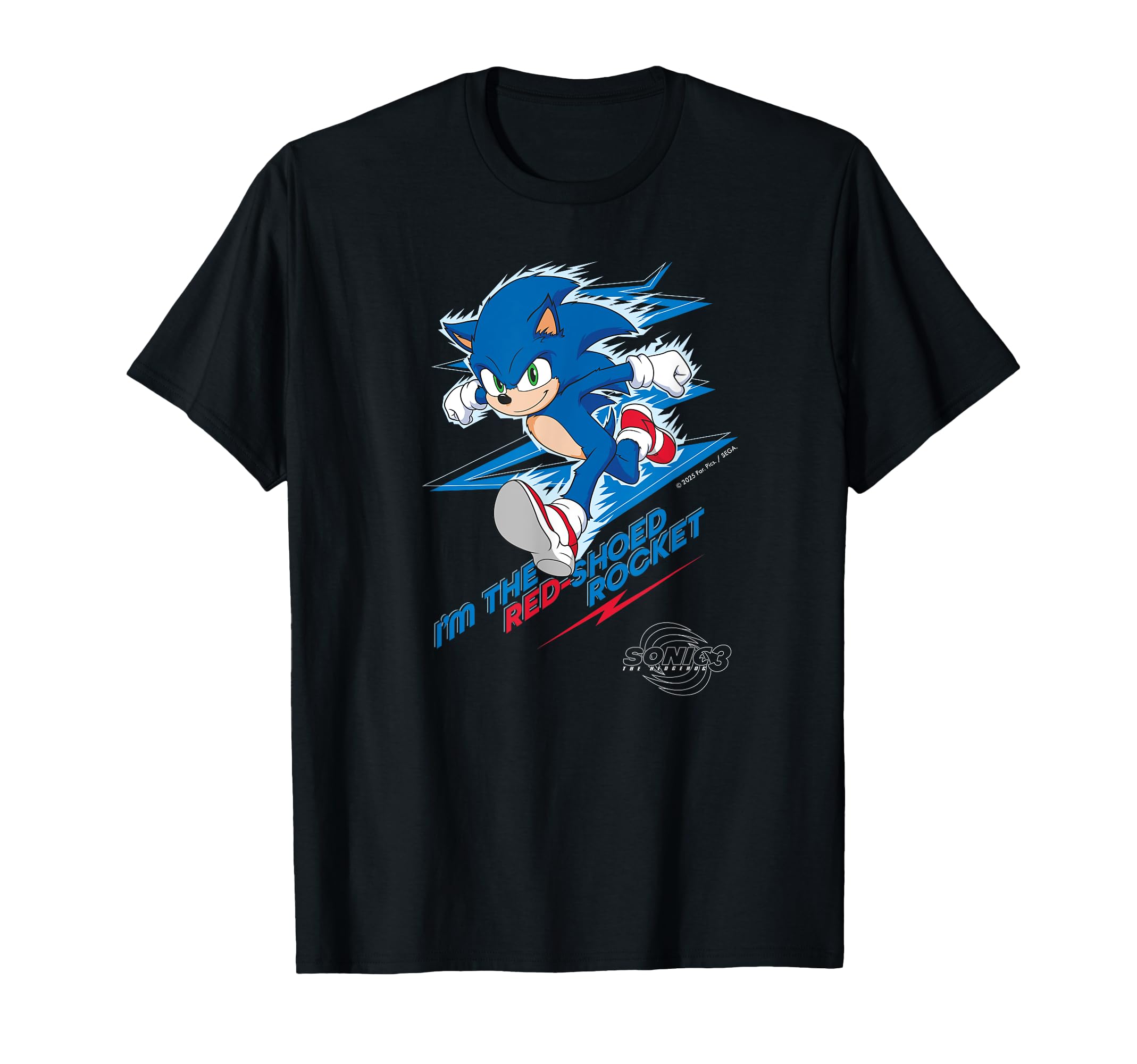 Sonic the Hedgehog3 - Sonic "I'm the Red-Shoed Rocket" T-Shirt
