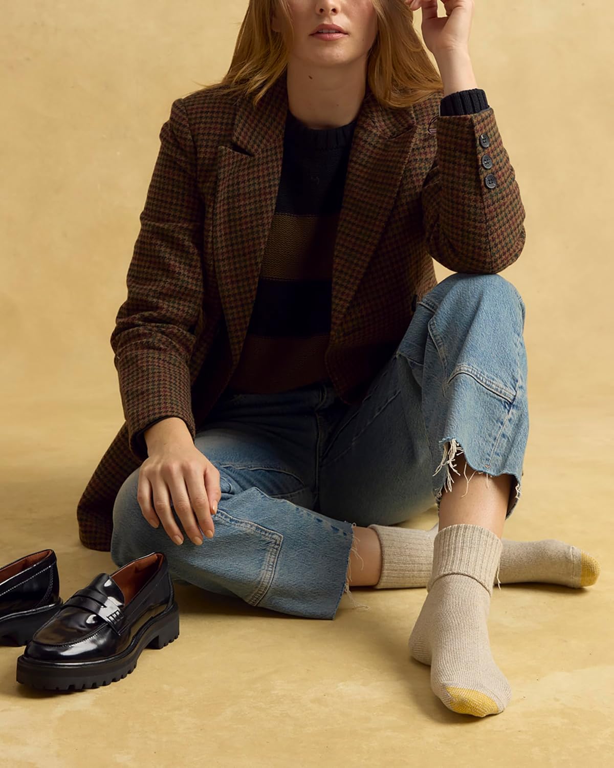 GOLDTOE womens Bermuda Turn Cuff Socks, 3-pairs - Image 2