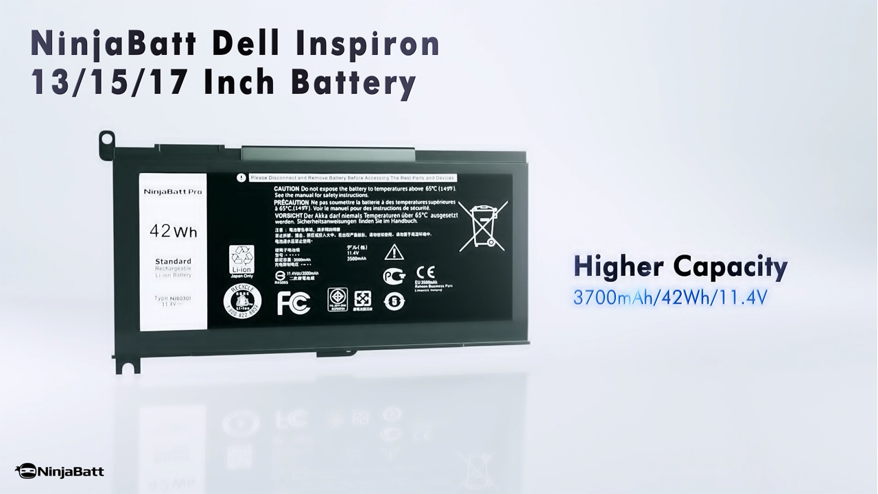 NinjaBatt Battery for Dell WDX0R Inspiron 15 7579 5567 5578 5570