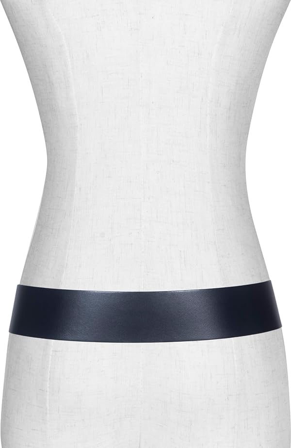 AllSaints Women's 1.7 Inch Leather Belt With Hex-Shape Buckle & Contour Strap, Adjustable Sizing by AllSaints - Image 3