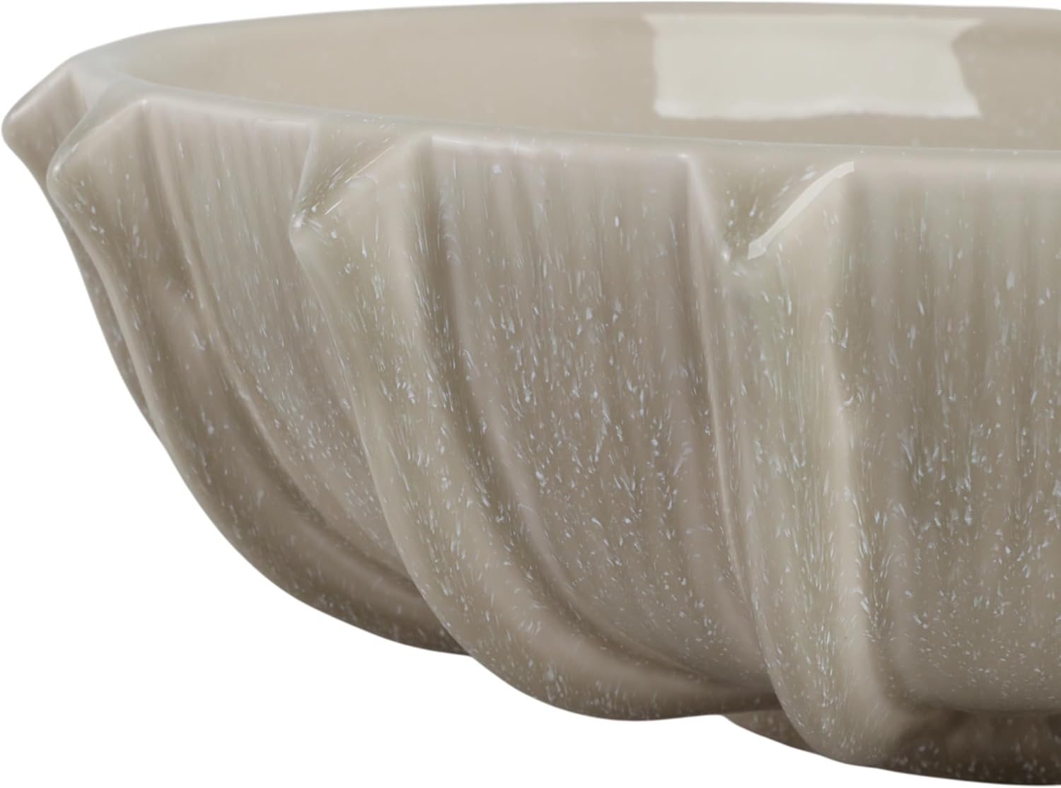 Modern Decorative Pottery Bowl for Coffee Table Decor - Stylish Centerpiece Table Decorations or Entryway for Home Decor Accents - Timeless Kitchen Counter Decor, Key, or Candly Bowl - 5", Taupe